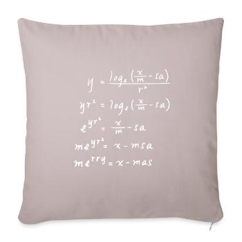 Mathe Gleichung Weihnachten - Sofa pillowcase 17,3'' x 17,3'' (45 x 45 cm) - light taupe - Front