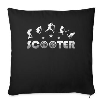 Scooter - Sofakissenbezug 45 x 45 cm - Schwarz - Vorne
