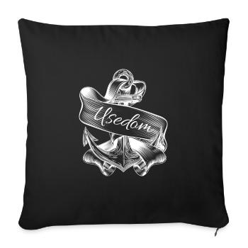 Usedom -Island Usedom-Ostsee Holiday - Sofa pillowcase 17,3'' x 17,3'' (45 x 45 cm) - black - Front