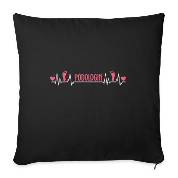 podiatrist - Sofa pillowcase 17,3'' x 17,3'' (45 x 45 cm) - black - Front