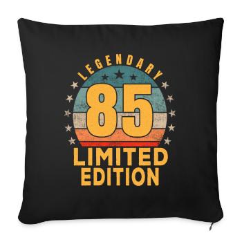 Anniversaire Légendaire 85 Ans Édition Limitée - Housse de coussin décorative 45 x 45 cm - noir - Devant