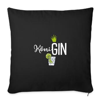 Köni GIN - Sofakissenbezug 45 x 45 cm - Schwarz - Vorne
