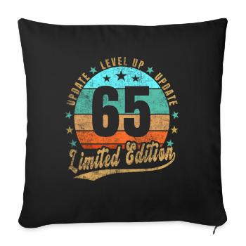 Update Level Up 65 Years Limited Edition Retro - Sofa pillowcase 17,3'' x 17,3'' (45 x 45 cm) - black - Front