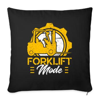 Forklift Driver Forklift Mode Gift - Sofa pillowcase 17,3'' x 17,3'' (45 x 45 cm) - black - Front