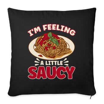 Noodles Noodle Lover Lasagna Spaghetti Gift - Sofa pillowcase 17,3'' x 17,3'' (45 x 45 cm) - black - Front