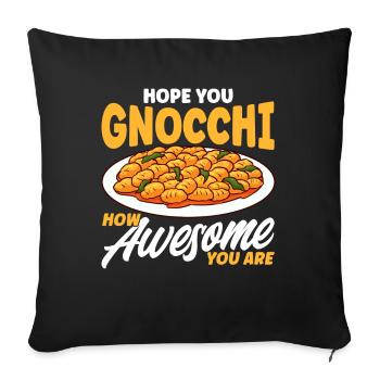 Noodles Noodle Lover Lasagna Spaghetti Gift - Sofa pillowcase 17,3'' x 17,3'' (45 x 45 cm) - black - Front