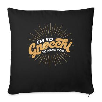 Noodles Noodle Lover Lasagna Spaghetti Gift - Sofa pillowcase 17,3'' x 17,3'' (45 x 45 cm) - black - Front