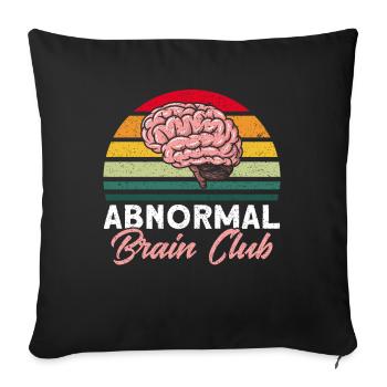 Neurobiologie Neuroscientifique Cadeau - Housse de coussin décorative 45 x 45 cm - noir - Devant