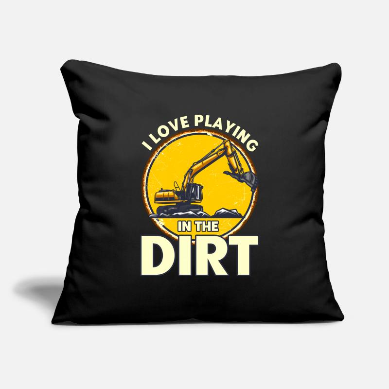 Operator Excavator Construction Gift Sofa pillowcase 17,3'' x 17,3'' (45 x 45 cm)