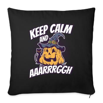 Horror Halloween Stay calm Creepy - Sofa pillowcase 17,3'' x 17,3'' (45 x 45 cm) - black - Front