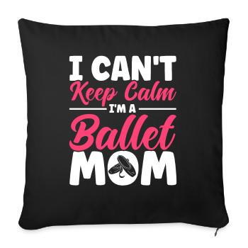 Ballet Dance Ballerina Ballet Girl Gift - Sofa pillowcase 17,3'' x 17,3'' (45 x 45 cm) - black - Front