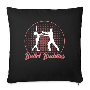 Ballet Dance Ballerina Ballet Girl Gift - Sofa pillowcase 17,3'' x 17,3'' (45 x 45 cm) - black - Front