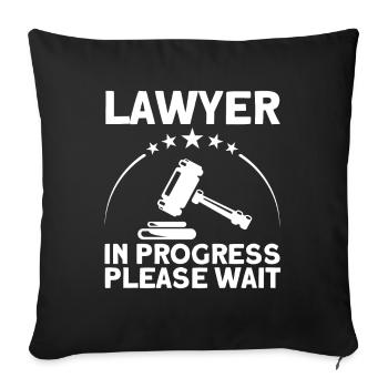 Law Student Lawyer Faculty of Law Ges - Sofa pillowcase 17,3'' x 17,3'' (45 x 45 cm) - black - Front