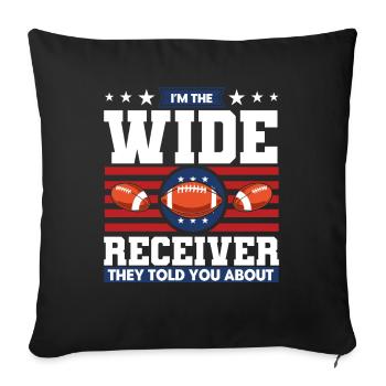 Football Game Football Player American Football - Sofa pillowcase 17,3'' x 17,3'' (45 x 45 cm) - black - Front