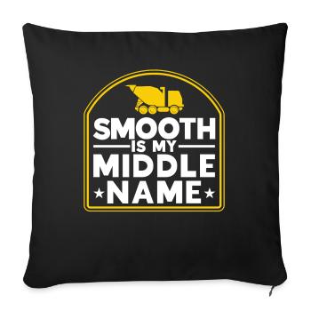 Reinforced concrete construction site construction worker gift - Sofa pillowcase 17,3'' x 17,3'' (45 x 45 cm) - black - Front