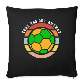 Sport d’équipe irlandais Football gaélique match G - Housse de coussin décorative 45 x 45 cm - noir - Devant