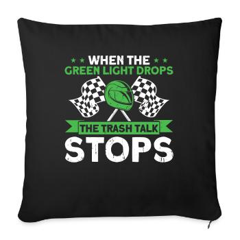 Drag Race Car Racing Drag Racing Gift - Sofa pillowcase 17,3'' x 17,3'' (45 x 45 cm) - black - Front
