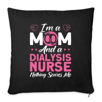 Dialysis Nurse Nurse Nurses - Sofa pillowcase 17,3'' x 17,3'' (45 x 45 cm) - black - Front