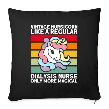 Dialyse Dialyse Schwester Krankenpflege Geschenk - Sofakissenbezug 45 x 45 cm - Schwarz - Vorne