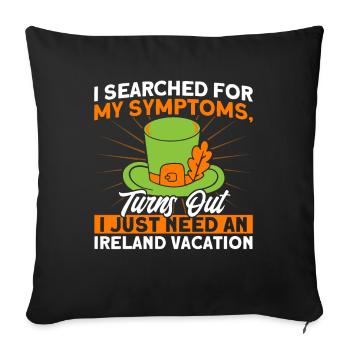 Ireland Irish Irish Roots Gift - Sofa pillowcase 17,3'' x 17,3'' (45 x 45 cm) - black - Front