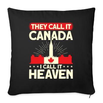 Cadeaux des Fêtes de Racines canadiennes Canada - Housse de coussin décorative 45 x 45 cm - noir - Devant