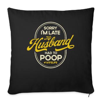 Sarcasm Irony Sarcastic Gift - Sofa pillowcase 17,3'' x 17,3'' (45 x 45 cm) - black - Front