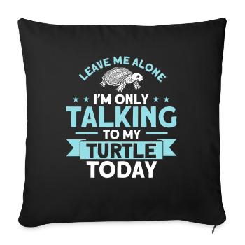 Sea turtle Turtle turtles Liebhab - Sofa pillowcase 17,3'' x 17,3'' (45 x 45 cm) - black - Front