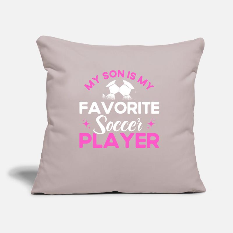 Fußball Mama Mutter Sohn Geschenk Sofakissenbezug 45 x 45 cm