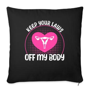Feminism Feminist Gender Equality - Sofa pillowcase 17,3'' x 17,3'' (45 x 45 cm) - black - Front