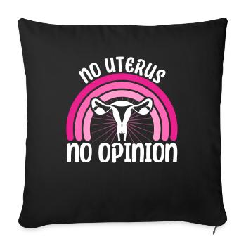Women's Rights Feminist Empowerment - Sofa pillowcase 17,3'' x 17,3'' (45 x 45 cm) - black - Front