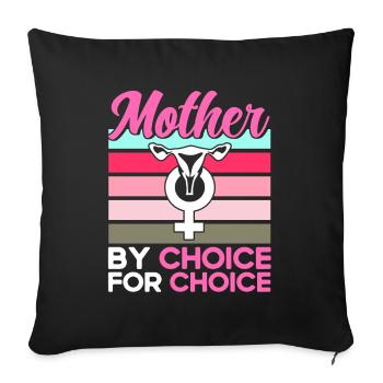 Gender equality Gender equality - Sofa pillowcase 17,3'' x 17,3'' (45 x 45 cm) - black - Front