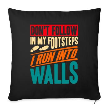 Sarcastic Black Humor Irony Gift - Sofa pillowcase 17,3'' x 17,3'' (45 x 45 cm) - black - Front