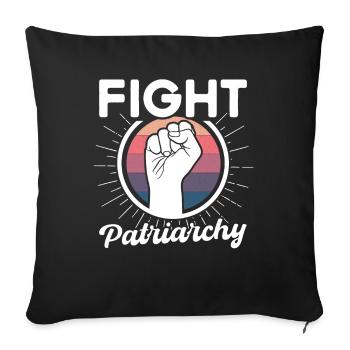 Empowerment of gender equality F - Sofa pillowcase 17,3'' x 17,3'' (45 x 45 cm) - black - Front