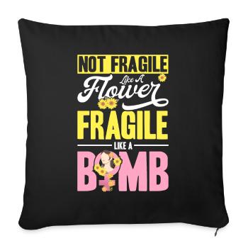 Égalité des sexes Égalité des sexes - Housse de coussin décorative 45 x 45 cm - noir - Devant