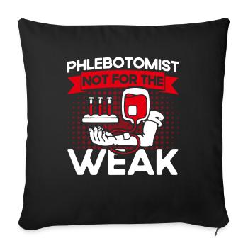 Blood sampling Phlebotomy Laboratory Phlebotomist Geschen - Sofa pillowcase 17,3'' x 17,3'' (45 x 45 cm) - black - Front