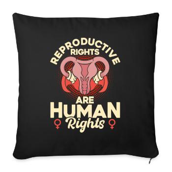 Égalité des sexes Égalité des sexes - Housse de coussin décorative 45 x 45 cm - noir - Devant