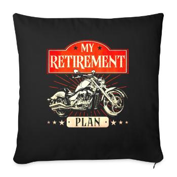 Motorcycle Biker Chopper Motorcycle Gift - Sofa pillowcase 17,3'' x 17,3'' (45 x 45 cm) - black - Front