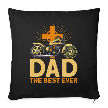 Faith Motorcyclist Chopper Gift - Sofa pillowcase 17,3'' x 17,3'' (45 x 45 cm) - black - Front