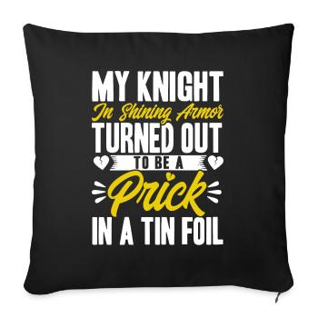 Divorce Divorced Divorced gift - Sofa pillowcase 17,3'' x 17,3'' (45 x 45 cm) - black - Front