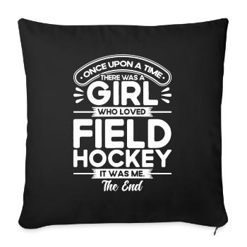 Sports d’équipe Hockey sur gazon Histoire du hockey sur gazon - Housse de coussin décorative 45 x 45 cm - noir - Devant