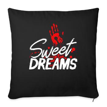 Creepy Movies Horror Movie Scary Movie Gift - Sofa pillowcase 17,3'' x 17,3'' (45 x 45 cm) - black - Front