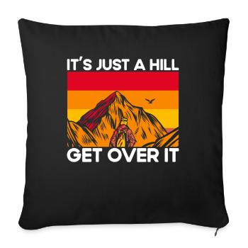 Draußen Fernweh Wandern Geschenk - Sofakissenbezug 45 x 45 cm - Schwarz - Vorne