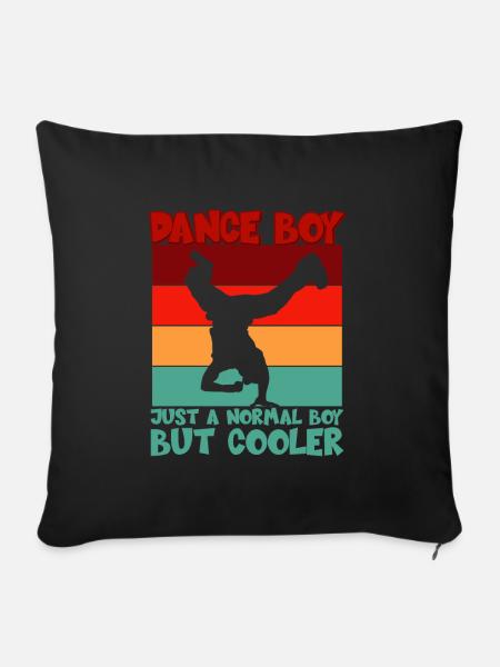 Street Dance Boy - Sofakissenbezug 45 x 45 cm - Schwarz