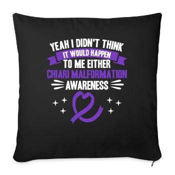 Chiari Malformation Fighter Chiari Malformation Be - Housse de coussin décorative 45 x 45 cm - noir - Devant