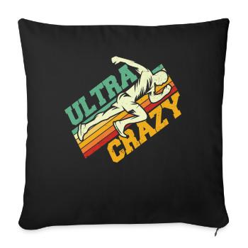 Ultramarathon Ultramarathon Runner Marathon Runner G - Sofa pillowcase 17,3'' x 17,3'' (45 x 45 cm) - black - Front