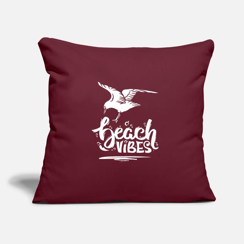 Beach Vibes & Möwe Sofakissenbezug 45 x 45 cm