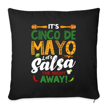 Cinco De Mayo 5 De Mayo Viva Mexico Cadeau - Housse de coussin décorative 45 x 45 cm - noir - Devant
