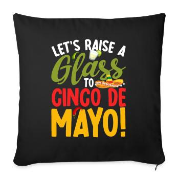 Cinco De Mayo Party Viva Mexico Cinco De Mayo Lehr - Sofakissenbezug 45 x 45 cm - Schwarz - Vorne