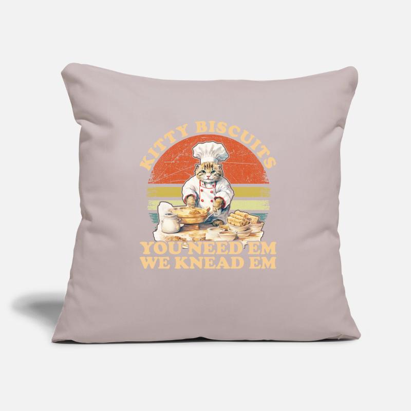 Kitty Biscuits Cat Cat Biscuits Baker Baker Housse de coussin décorative 45 x 45 cm