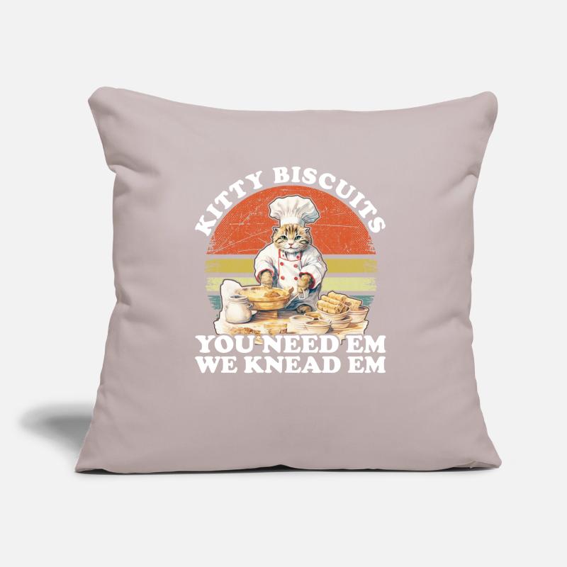 Kitty Biscuits Cat Cat Biscuits Baker Baker Sofa pillowcase 17,3'' x 17,3'' (45 x 45 cm)